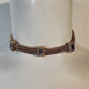 Charming Charlie Choker Necklace Rhinestone Statement